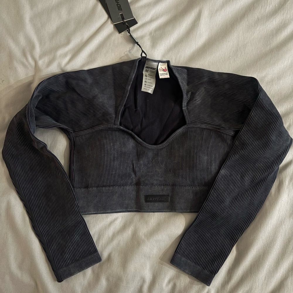 Bo + Tee Long Sleeve Workout Top NEVER WORN WITH TAGS